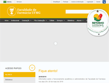 Tablet Screenshot of farmacia.ufmg.br