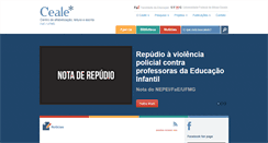 Desktop Screenshot of ceale.fae.ufmg.br