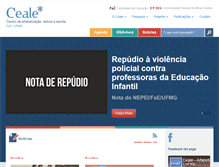 Tablet Screenshot of ceale.fae.ufmg.br