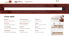 Desktop Screenshot of cepead.face.ufmg.br
