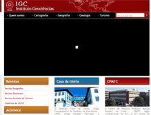 Tablet Screenshot of igc.ufmg.br