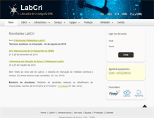 Tablet Screenshot of labcri.ufmg.br
