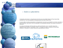 Tablet Screenshot of materiaispolimericos.qui.ufmg.br