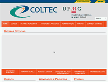 Tablet Screenshot of coltec.ufmg.br