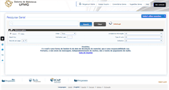 Desktop Screenshot of catalogobiblioteca.ufmg.br