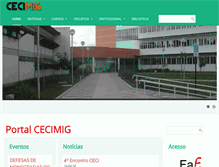 Tablet Screenshot of cecimig.fae.ufmg.br