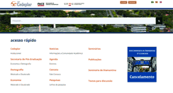 Desktop Screenshot of cedeplar.ufmg.br
