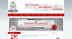 Desktop Screenshot of direito.ufmg.br