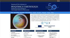 Desktop Screenshot of pgbioquimica.icb.ufmg.br