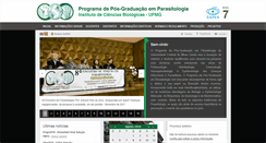 Desktop Screenshot of parasitologia.icb.ufmg.br