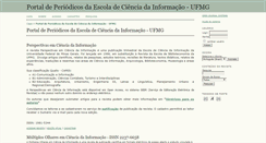Desktop Screenshot of portaldeperiodicos.eci.ufmg.br