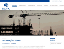 Tablet Screenshot of demc.ufmg.br