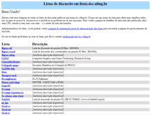 Tablet Screenshot of listas.dcc.ufmg.br