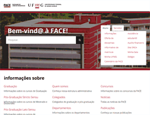 Tablet Screenshot of face.ufmg.br